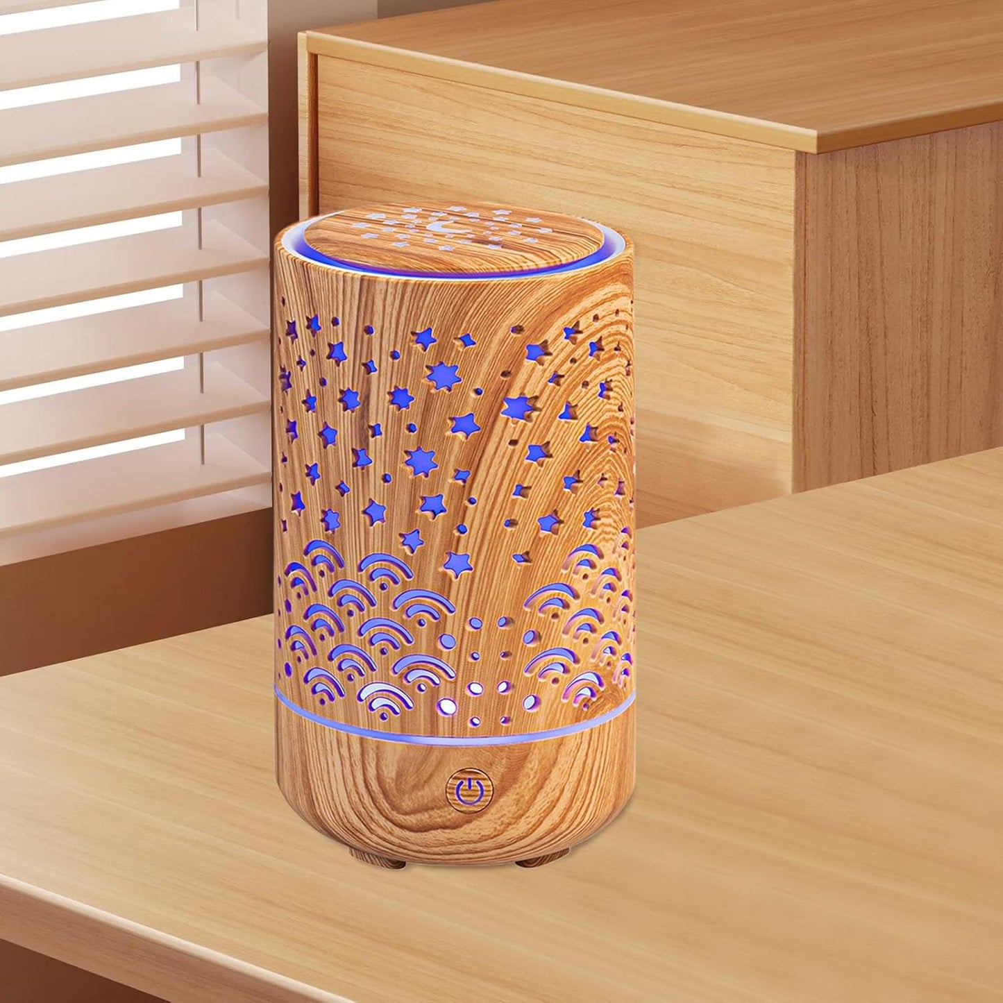 Oil Diffuser - Aromatherapy Scented Humidifier | Diffusers for Oils | Scent Diffuser | Aroma Humidifier Purifier | 4-in-1 Smart Portable Fragrance Diffuser Device for Dormitory
