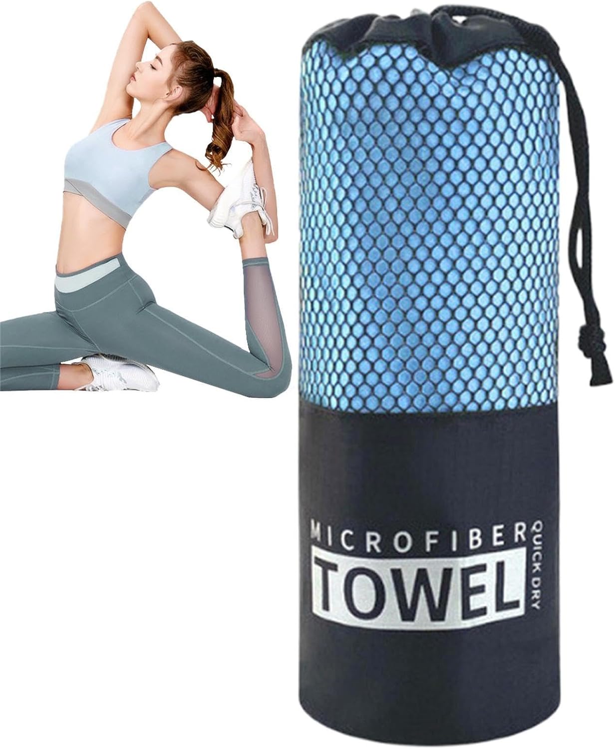 Quick Drying Beach Towel, Microfiber Bath Towel, Portable Workout Gear, Sandproof And Quick-Drying Washing Cloth For Camping, Exercise, And Fitness Activities