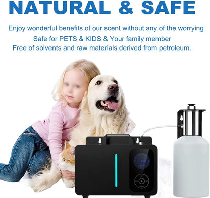Scent Air machine Connect HVAC air conditioning, Intelligent APP control Diffuser for 8000-10000m³ Area 2000ml Powerful Scent for Waterless Cold Essential Oil Diffuser for Large Room, Office, Home