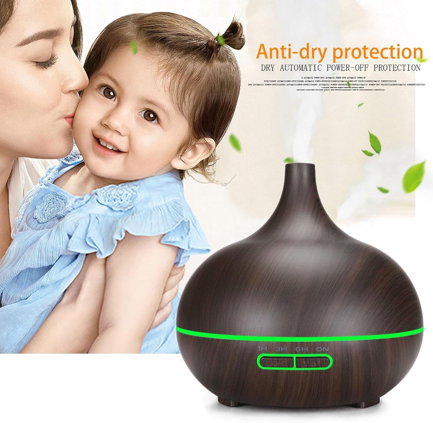 Diffusers 550ML, essentiall Oil Diffuser, Aromatherapy Diffusers Air Freshener, essentiall Oil Diffuser with Remote Control, USB Charging Home Yoga Scent Diffuser with Timer for Study Room, Apartment