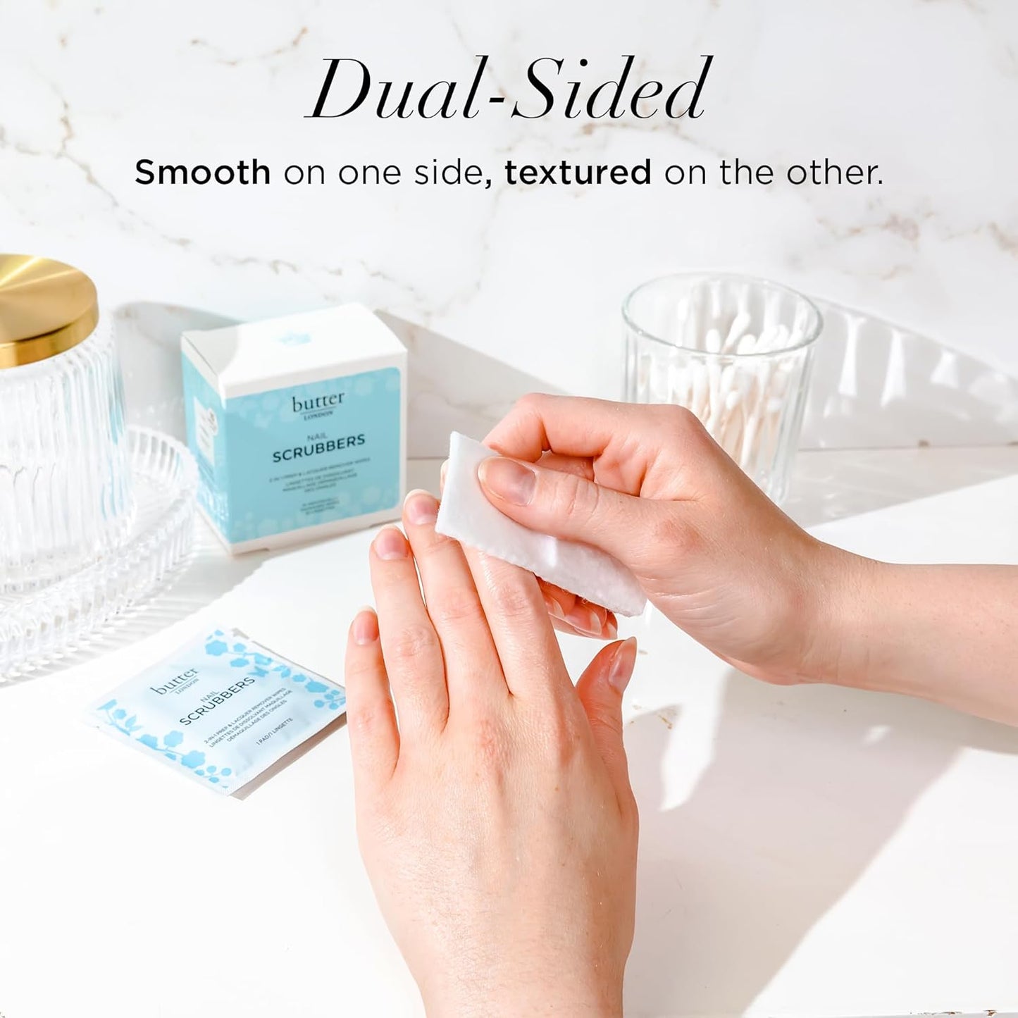 Butter LONDON Nail Polish Remover Pads, Nail Scrubbers - 2-in-1 Prep & Lacquer Remover Nail Wipes - Travel-Friendly Gel Fingernail Polish Remover -...