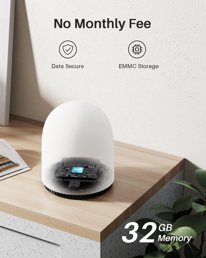 WUUK Outdoor Security Camera Wireless, 4-Cams Kit, 2K Home Security System with Base Station, 32GB Local Storage, No Monthly Fee, Compatible with Alexa, Google Home & IFTTT