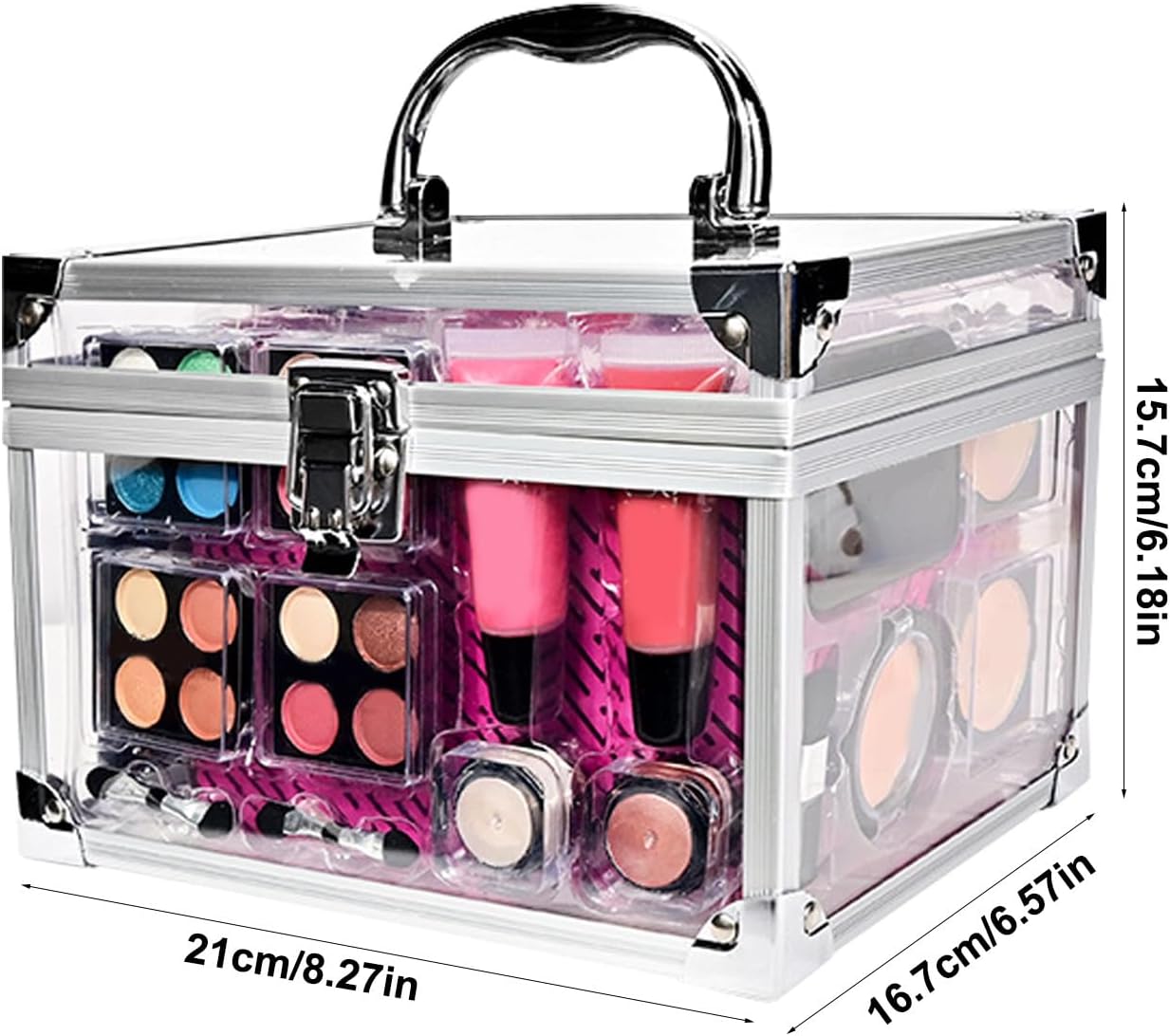 Beginner Makeup Kit per adulti, set completo per donne, strumenti professionali per la bellezza, accessori per il viso, inclusi cosmetici bag, Essential Makeup for New Users, Daily Routine