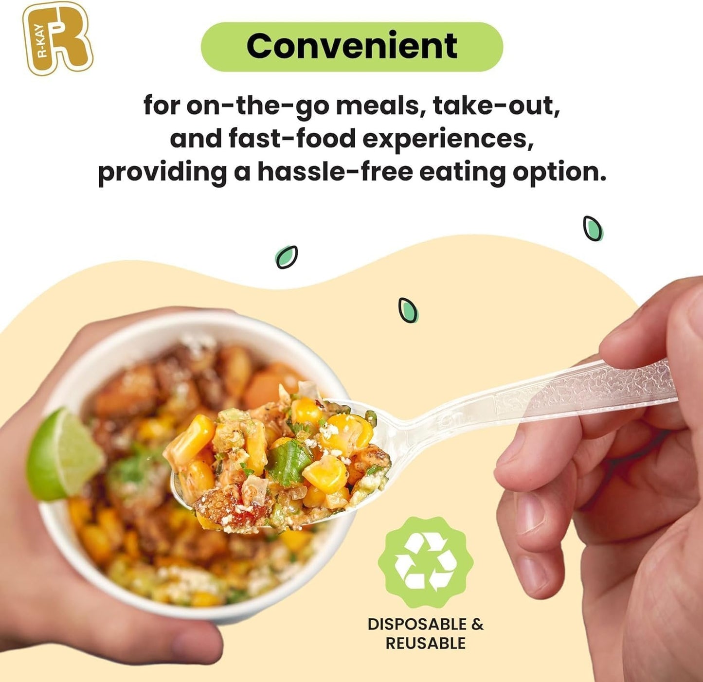 POLCANUR Clear Plastic Cutlery Set,(Bulk Pack 200 Pcs) Plastic Utensils Heavy Duty,100 Plastic Forks and 100 Spoons, Sets for Party,Gathering,Dinners,Take-Out,Catering,Picnic,Food Services
