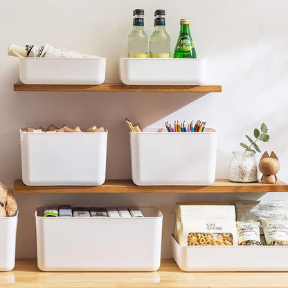 GMYMTM 6-Pack Heavy-Duty Plastic Storage Bins (2XXL 2L 2M) with Lids - Multi-Use Organiser for Garage, Laundry, Pantry, Bathroom & Toys Durable Stackable Design