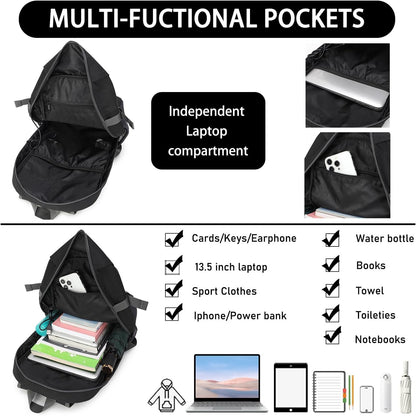 BESMART Travel Laptop Backpack for Women in 3 Size,TSA Fridendly Backpack fits 13.5/15.6/17.3 inch Laptop with USB Charging Port, Lightweight College Backpack for Hiking/Sport/Outdoor