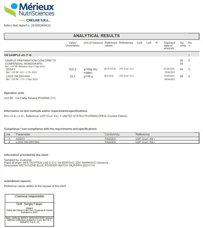 High Concentration 2% Methylene Blue Solution - 100ml | Ultra High Purity | USP Pharmaceutical Grade Ingredients - Third Party Tested | Formaldehyde Free | Methylene | Heiltropfen®