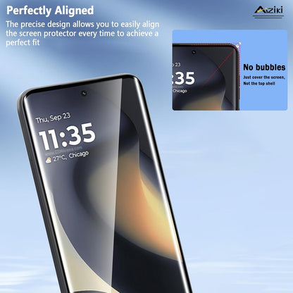 Aiziki (2 Pack) Designed for Motorola Edge 2024 Screen Protector, 9H Hardness Tempered Glass, Ultra Resistant, Shatterproof, Bubble Free for Moto Edge 2024/Moto Eege 2023 Tempered Glass, Case Friendly