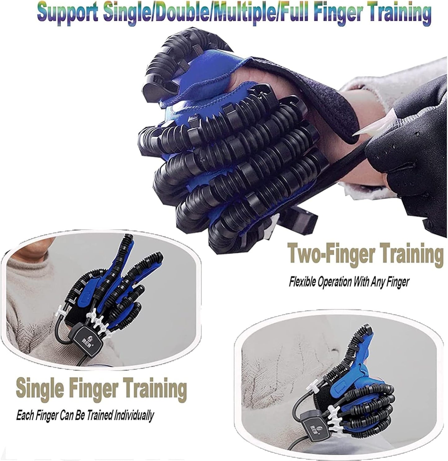 XGXHIN Robot Gloves for Rehabilitation, Pneumatic Function Machinery for Home, Arthritis Stroke Hemiplegia Exercise Equipment for Patient Recovery