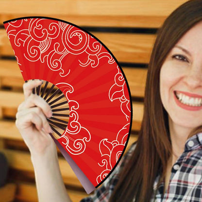 Setauoo Foldable Hand Fan | Cosplay Props Clack Fan - Carnival Cosplay Props Decoration for Dancing, Portable Hot Weather Cooling Tools