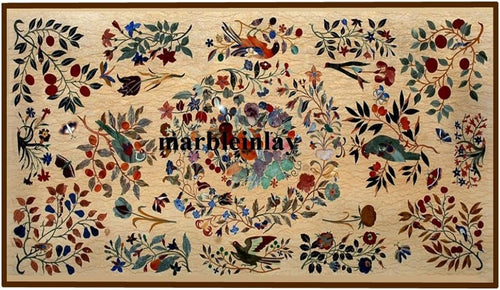 crafts look Marble Inlay Dining Table Top Beautiful Design Home Decor