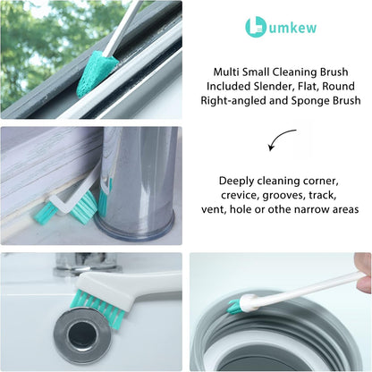 Cleaning Brush Set for Small Spaces, Kitchen Scrub Brushes for Cleaning, Detailing Crevice Cleaning Tool Supplies Gadget Kit for Window Keyboard Sink Humidifier, 9 Pcs