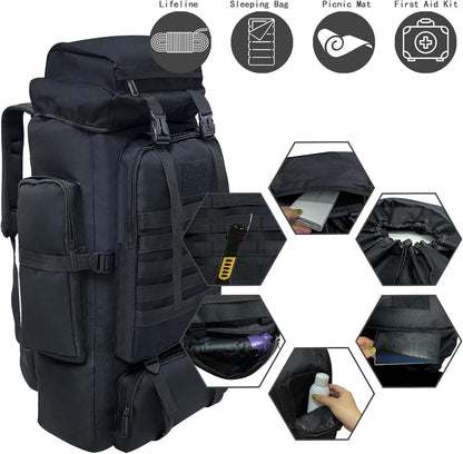 Ogetok 80L 100 liters Camping Hiking Backpack Men, Waterproof Large Tactical Rucksacks Women, Military Outdoor Travel Daypack