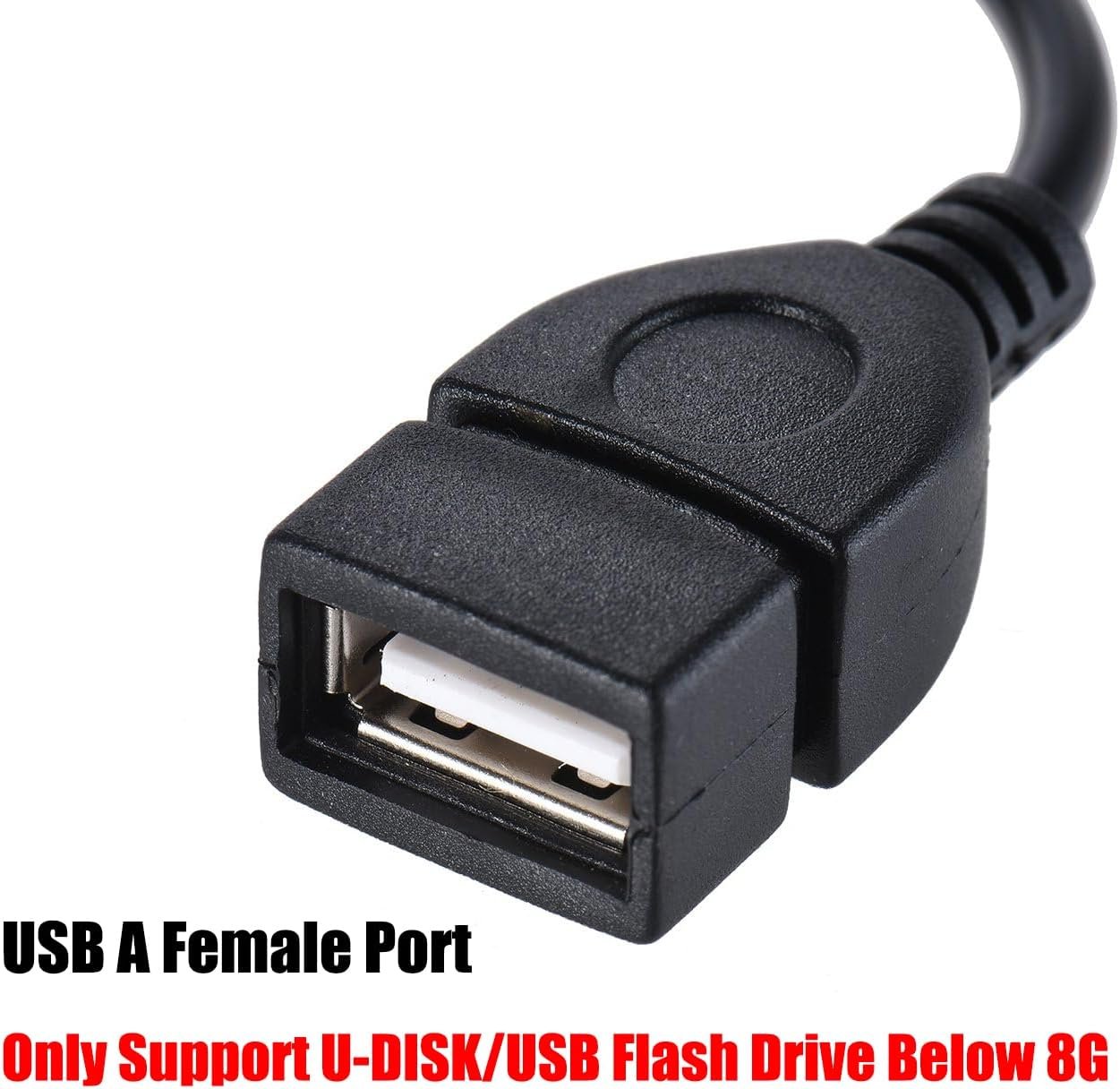 Warmstor 3.5mm (1/8 inch) AUX Audio Plug Male to USB 2.0 Female OTG Adapter Converter Cable for Playing Music with U-Disk in Your Car