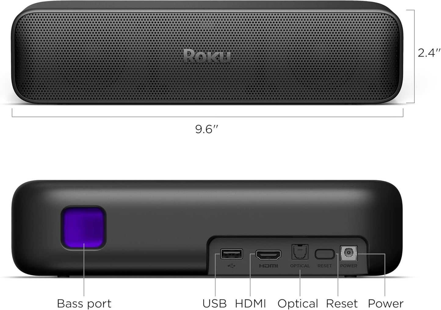 Roku Streambar SE | 2-in-1 TV Soundbar with Built-in 4K/HD/HDR Streaming, Premium Speakers, & Enhanced Speech Clarity for Crisp, Clear Dialogue - Quick Guided Simple Setup