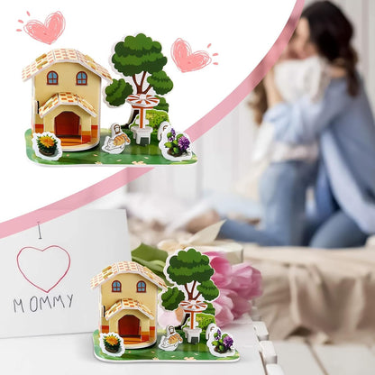 Kids Three-Dimensional Puzzle Kit, Educational Miniature Scene Puzzle Toy, 4.72 Inches, Interactive Early Learning Activity for Boys, Girls, Home Play, Creativity Development