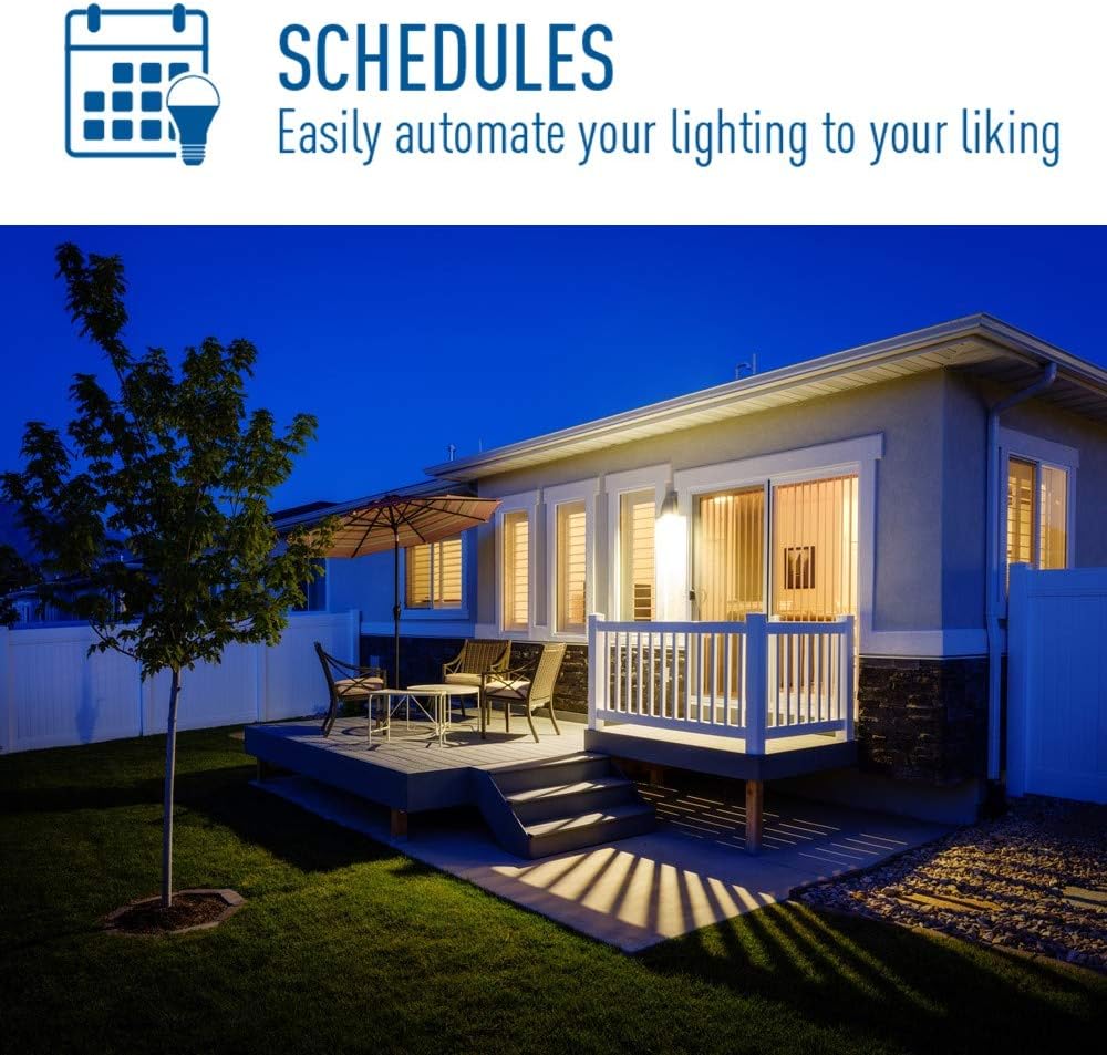 Cree Lighting Connected Max Par38 Smart LED Faretto LED da esterno regolabile, bianco + cambiamento di colore, 2,4 GHz, compatibile con Alexa e Google Home, senza bisogno di concentratore, Bluetooth +