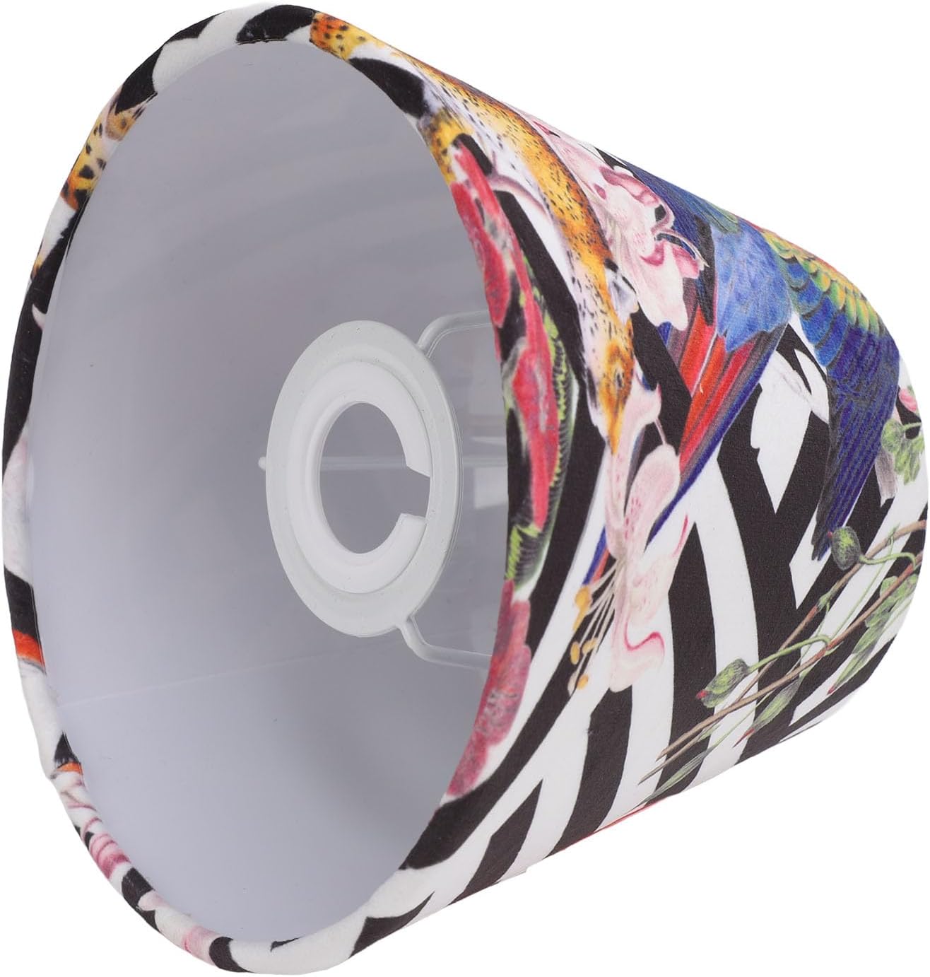 Velvet Exquisite Conical Decorative Lampshade E14 E27 Lamp Compatible Warm Lighting Cozy Ambience Home Hotel Bedroom Study Library (Bird)