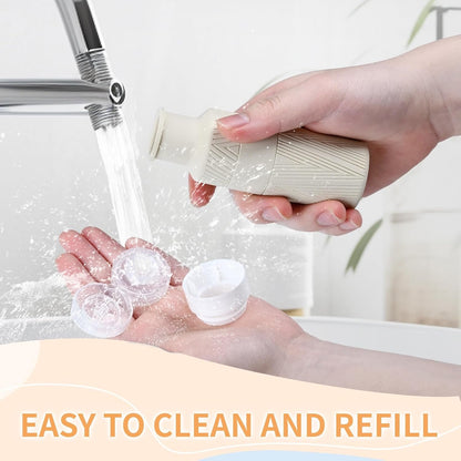 Travel bottles for Toiletries, 100ML TSA Approved Travel Size Toiletries BPA Free Travel Containers for Toiletries Leak Proof Refillable Silicone Travel Bottles