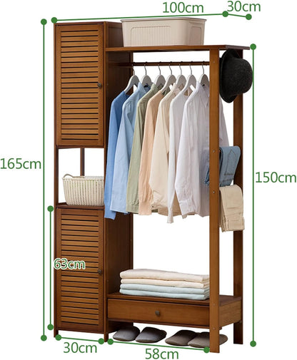 Generico Appendiabiti autoportante Elegante - Armadio Moderno in Legno per Vestiti, Scarpe, Cappelli e ombrelli - Mobile salvaspazio per Ingresso e Ufficio per Camera da Letto e corridoio