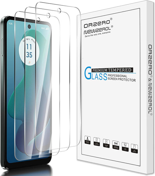 Generic (3 Pack) Tempered Glass Screen Protector Compatible for Motorola Moto G 5G 2024, Precise Front Camera Cutouts 2.5D Arc Edges High Definition Anti-Scratch Bubble-Free