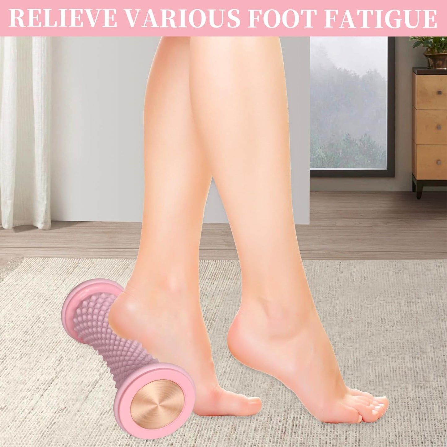 Foot Massager for Plantar, Muscle Massager Roller, Silicone Muscle Roller Stick for Feet,Plantar Fasciitis Recovery, for Exercise Relaxation