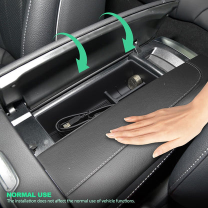 yboueo For Benz EQE EQS Center Console Organizer Trayï¼ŒArmrest Storage Box Compatible with Mercedes Benz EQE350 EQE350+ EQE500 EQS 400 450+ 580 AMG 2023+Interior Accessory