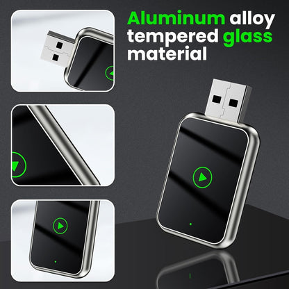 2 in 1 Wireless Carplay and Android Automatic Adapter, Mini Wireless Carplay Convert Factory Wired Carplay to Wireless, Wireless Carplay Adapter for IP-Hone iOS 10+ and Android 11+