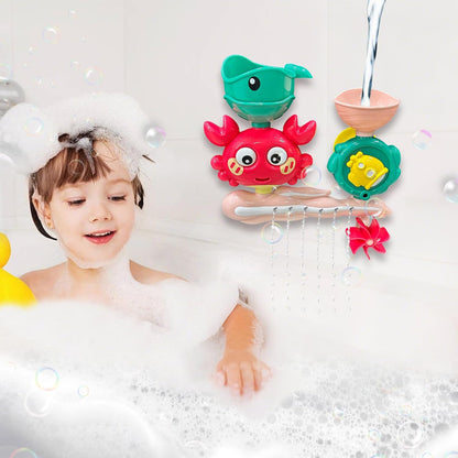 Suction Bath Toys, Shower Water Toys, 8.27x8.07x3.15 Inches Heavy Duty Colorful Multipiece Set, Bathtub Fun Cup Play for Beach, Pool and Entertainment Kids Bathroom