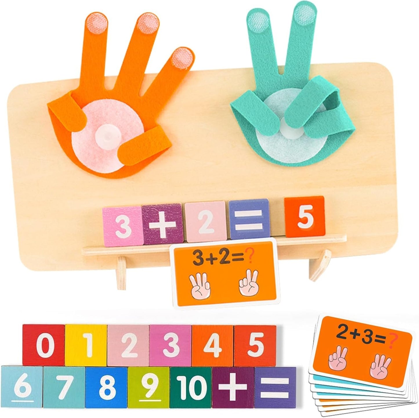 daboot Number Learning Toys for Toddlers 3-5: Number Blocks Math Games Educational Learning Montessori Toys for 3 4 5 Year Old Boys Girls