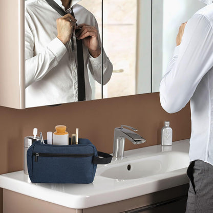 Hanging Toiletry Bag Portable Travel Bag with Hanging Hook, Toiletry Organizer Wash Bag Hanging Dopp Kit Shaving Kit Water-Resistant Makeup Cosmetic Bag Organizer for Accessories, Women Men and Kids