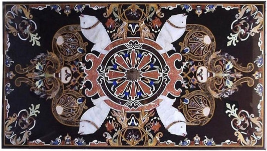 Marble Dining Table Top Inlay Work Home Decor Very Beautiful