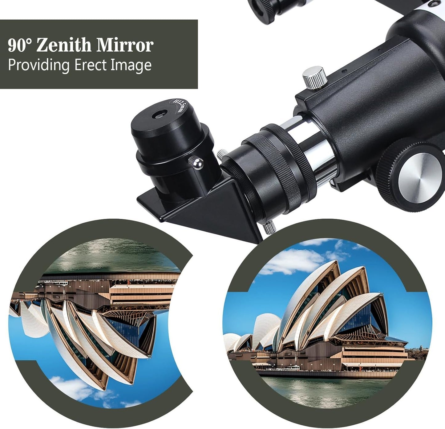 Telescope for Adults Beginners, 70mm Aperture 400mm AZ Mount Fully Multi-Coated Optics Refractor Portable Telescopes, Travel Telescope with Tripod and Phone Adapter-Blue