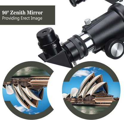 Telescope for Adults Beginners, 70mm Aperture 400mm AZ Mount Fully Multi-Coated Optics Refractor Portable Telescopes, Travel Telescope with Tripod and Phone Adapter-Blue
