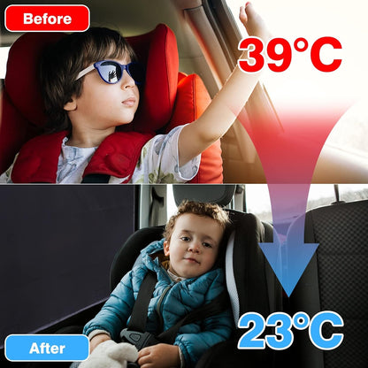 Tevlaphee Car Sun Protection, Magnetic UV Protection Window Curtain for Children Adults and Pets, Blackout Fenster