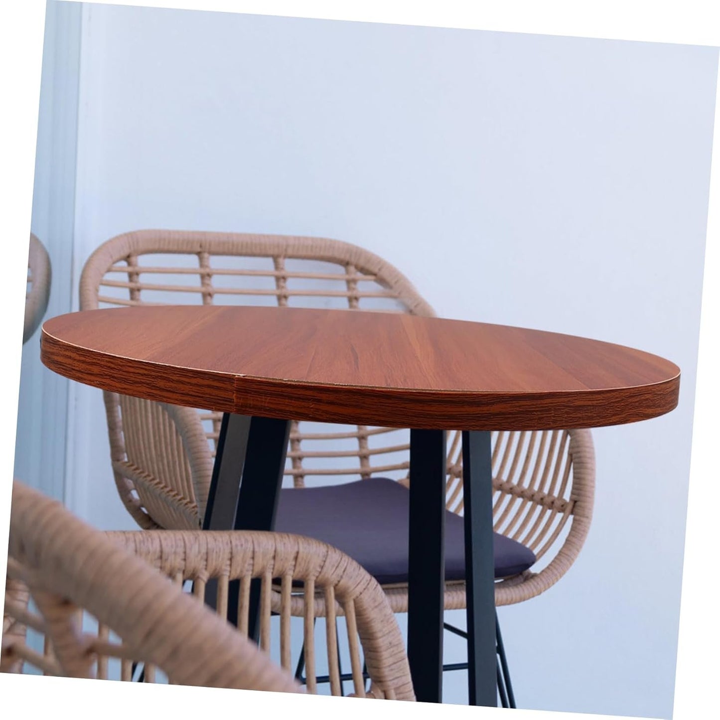 Zerodeko Wood Round Tabletop Small 40cm Round Dining Room Table Solid Wood Top Versatile for Home