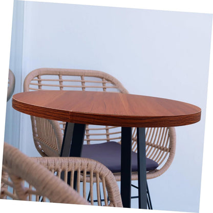 Zerodeko Wood Round Tabletop Small 40cm Round Dining Room Table Solid Wood Top Versatile for Home