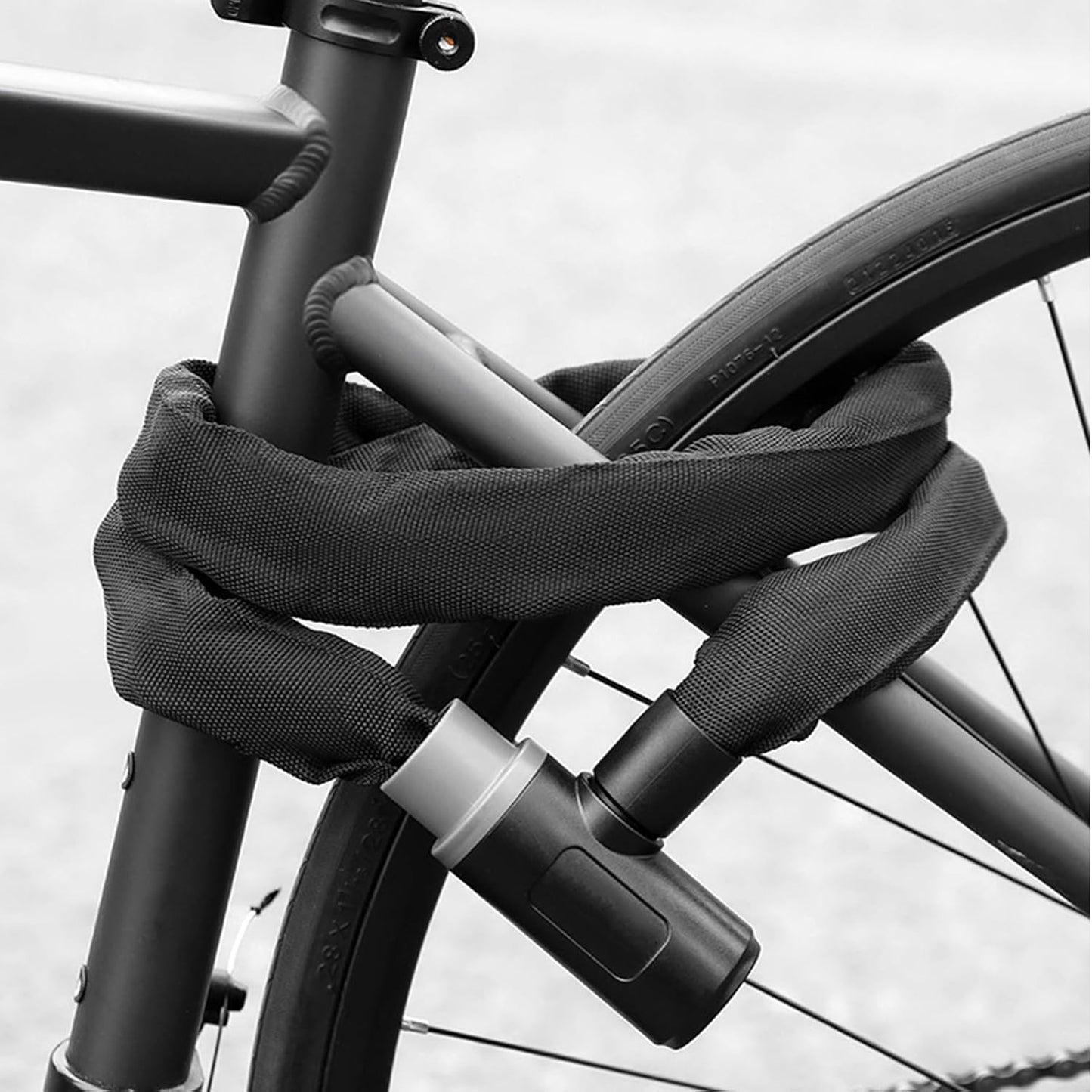 Bike Chain Lock, Anti Theft Road Lock, 0.24x47.24 Inches High Security Locking Tool, Safety Supplies for Electric Vehicles Scooter Riders Outdoor Travel and Loss Prevention