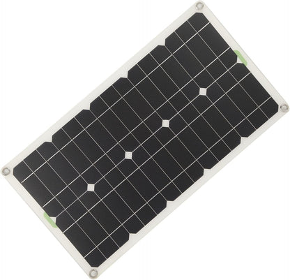 Solar Panel Kit, 250W Portable Monocrystalline Solar Panel with 30A Controller, Dual USB Interface for RV Home Camping, Outdoor Solar Panel System, Emergency Power Supply