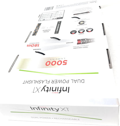 Infinity X1 Dual Power Rechargeable Flashlight 5000 Lumens