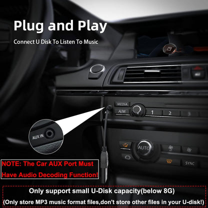 Warmstor 3.5mm (1/8 inch) AUX Audio Plug Male to USB 2.0 Female OTG Adapter Converter Cable for Playing Music with U-Disk in Your Car