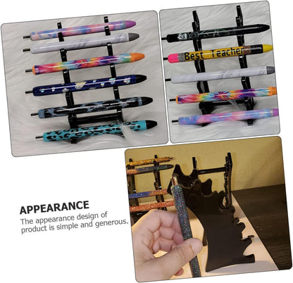 FOMIYES Pen Pencils Display Rack Makeup Store Eyeliners Holder Acrylic Lipstick Organizer Desk Accessory