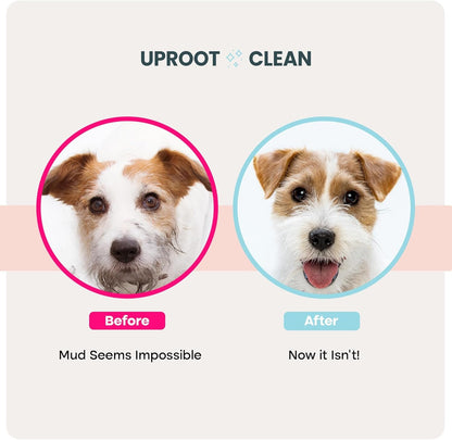 Uproot Clean Dog Cleaning Gloves: 1 Month Supply - Extra-Thick Pet Glove Wipes for Dogs & Cats - Easy Wipe Paws, Eyes, Ears, Butt, & Body - Lick-Safe - Cleaning, Deodorizing & Grooming (6 Pack)