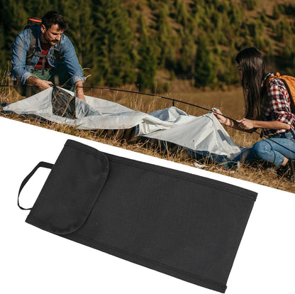 Tent Peg Storage Bag, Camping Spikes Organizer, 11.22 Inches Length Oxford Cloth Pouch, Hammer Pocket Tool Bag, Gear for Backpacking Hunting, Outdoor Travel, Tools