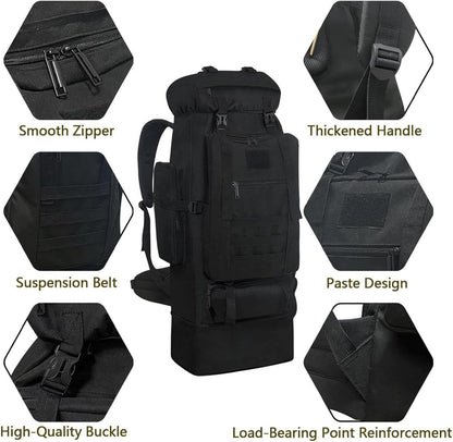 Large Capacity Travel Backpack, Waterproof Trekking Bag, Camping Backpack, Climbing Backpack, Cycling Backpack, Hiking Backpack, Backpacking Gear, Outdoor Adventure Bag, Rugged Travel Backpack