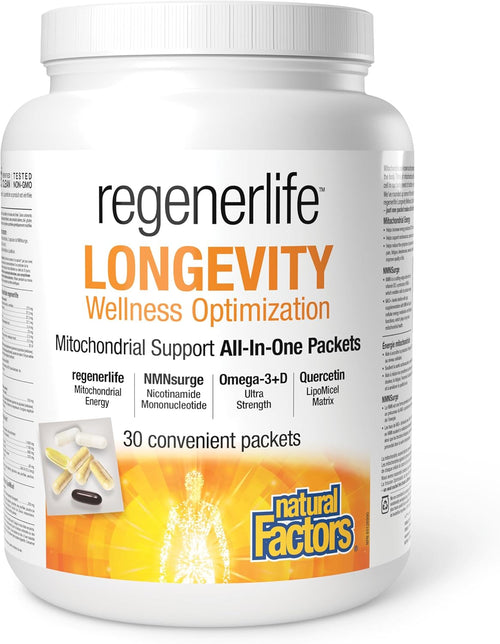 Natural Factors Regenerlife Longevity Wellness Optimization,