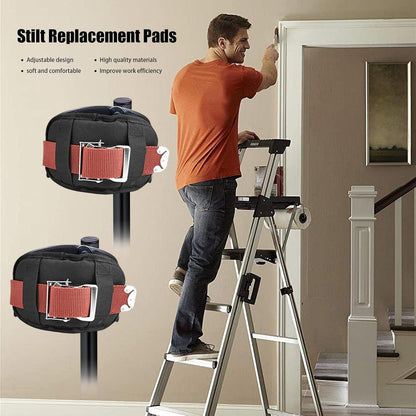 Stilt Pads, Drywall Adjustable Stilts Leg Straps, /20 x 11 cm Adjustable Safety Equipment, Nylon Tool for Construction Use, Wiring, Painting, Home Decoration, Plastering