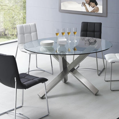 WEKEOT 40 Inch Round Glass Table Top Thick Tempered Glass Round Table Top Glass Dining Table Replacement Pencil Polished Glass Table for Living Room Patio Table Tops