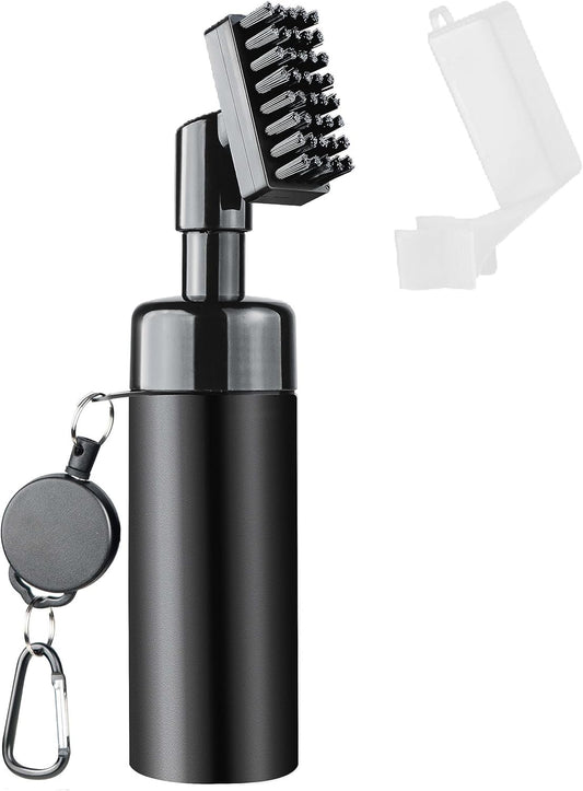 Golf Club Cleaner Brush, Golf Water Brush with Spray Bottle Holds 5 Ounces of Water, Golf Club Cleaning Kit - with Cover & Retractable Clip, Essential Golf Accessories for Men, Best Golf Gifts for Men