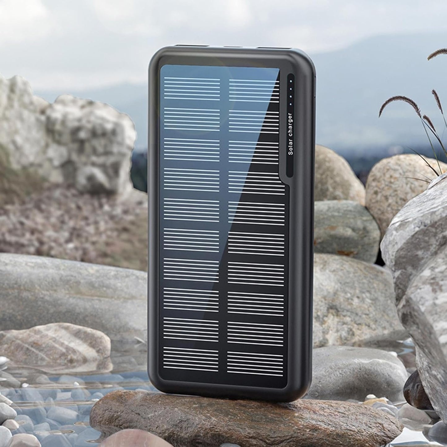 Battery Bank, 10000mAh Laptop Solar Charger, Slim Charging Bank for Camping Travel Beach Car Outdoor Fishing Festival Hiking Flight